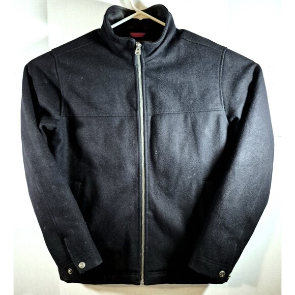 Abercrombie and Fitch men’s gray 80% wool quilt lined full zip jacket Medium - Picture 1 of 10